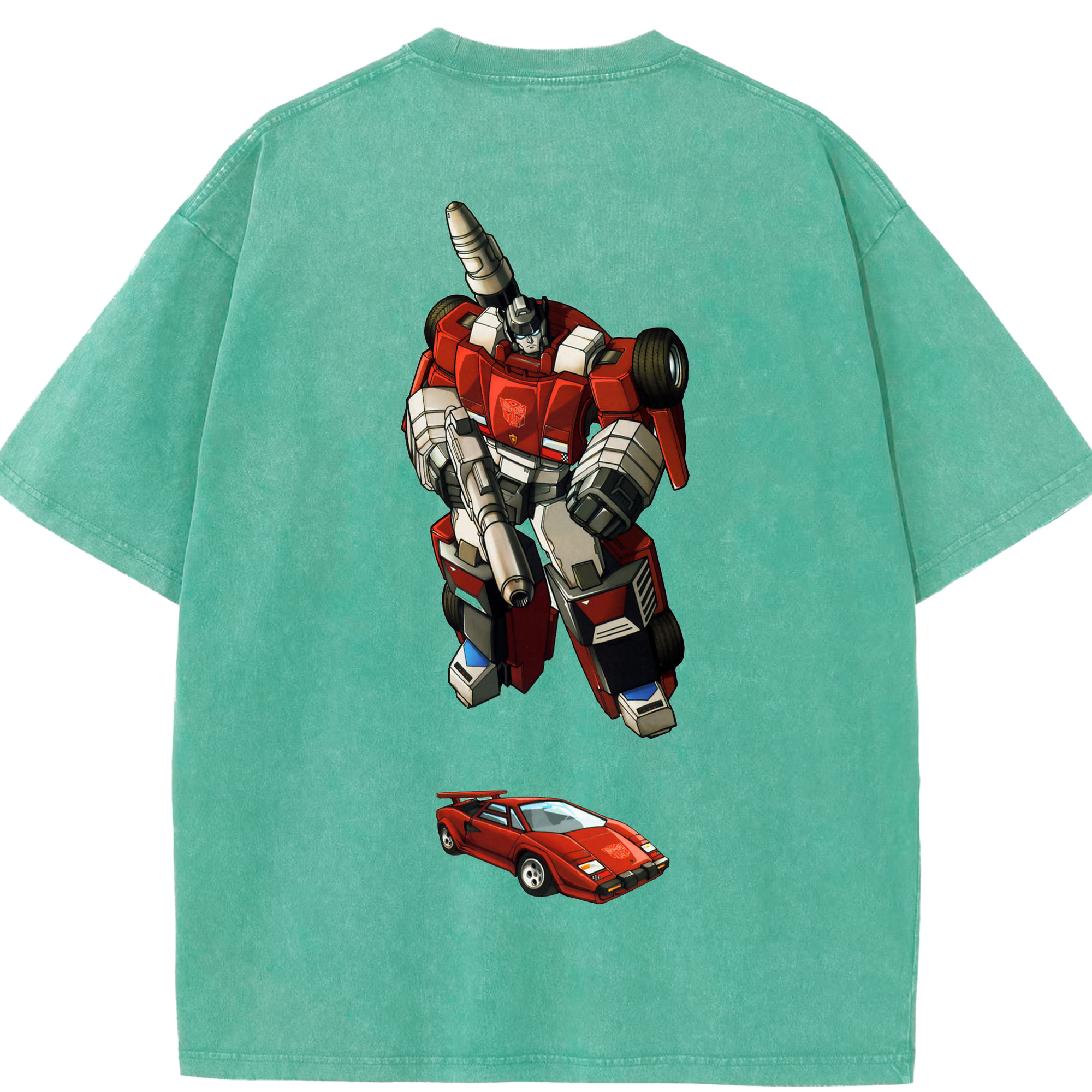 （画像用）  綿100% ヴィンテージ風 半袖Tシャツ（背面プリント）
